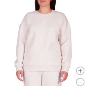 Lazypants Crewneck Sweatshirt Beige Size Large